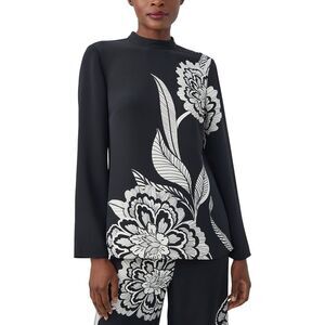 Trina Turk Womens  Leela 2 Top, Black